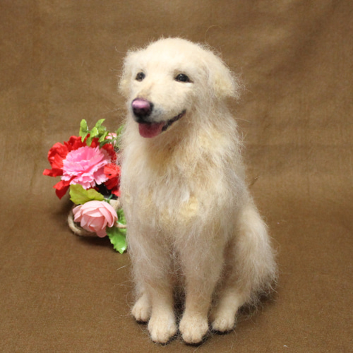 羊毛フェルト オーダー 「リアルで可愛いワンちゃん」ゴールデン