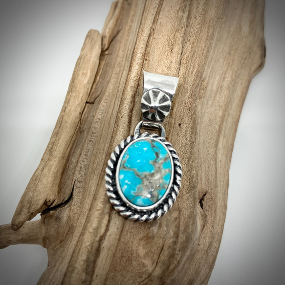 ペルシャン　ターコイズ　シルバー　ネックレス　ペンダント#インディアンジュエリー ペルシャン ターコイズ トルコ石 シルバー ネックレス