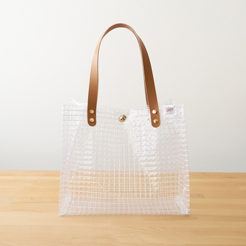 クリアネット ビニールトートバッグ 巾着袋 9カラー 推しカラー セミ