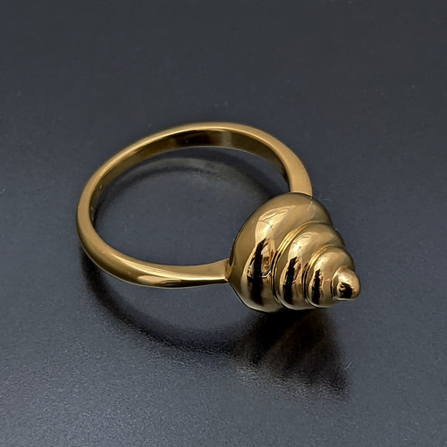 金のうんこMAXリング（無垢モデル）：K18ゴールド 指輪・リング 金の