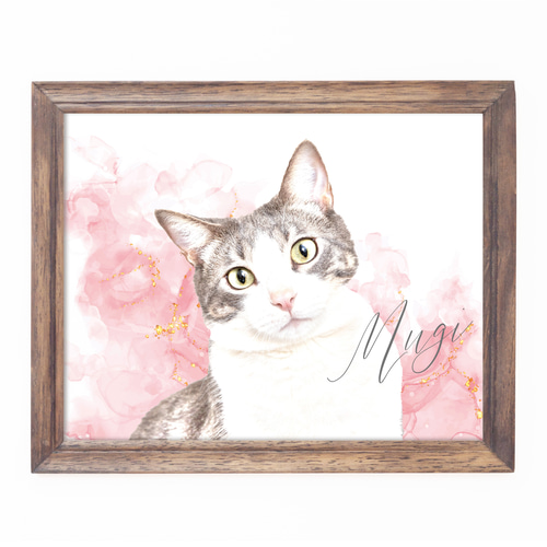 絵画猫子うさぎ