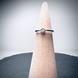 ムーンストーン　ピンキーリング　silver925 6月誕生石 4枚目の画像