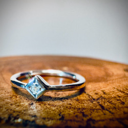 ムーンストーン　ピンキーリング　silver925 6月誕生石 3枚目の画像