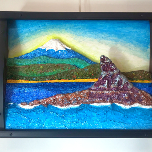 山と海のシンボル、富士とえぼし岩 絵画 フェルメール 通販 山と海のシンボル、富士とえぼし岩 絵画 フェルメール 通販