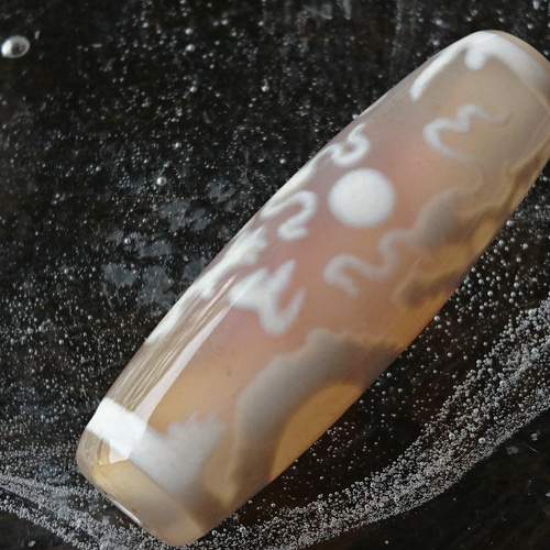 極上✨白玉髄✨宝珠双龍神天珠