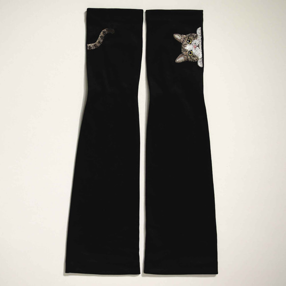 [貓臂套] Kijishiro / 防紫外線 / 100%棉 / 半長米田禮物搭配長袖 第5張的照片