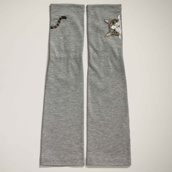 [貓臂套] Kijishiro / 防紫外線 / 100%棉 / 半長米田禮物搭配長袖 第11張的照片