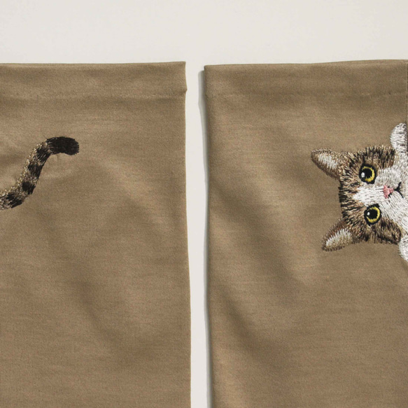 [貓臂套] Kijishiro / 防紫外線 / 100%棉 / 半長米田禮物搭配長袖 第9張的照片