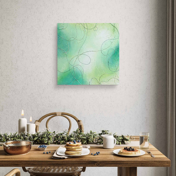 絵画 アクリル画 原画 蒼月 そうげつ ブルームーン テクスチャー