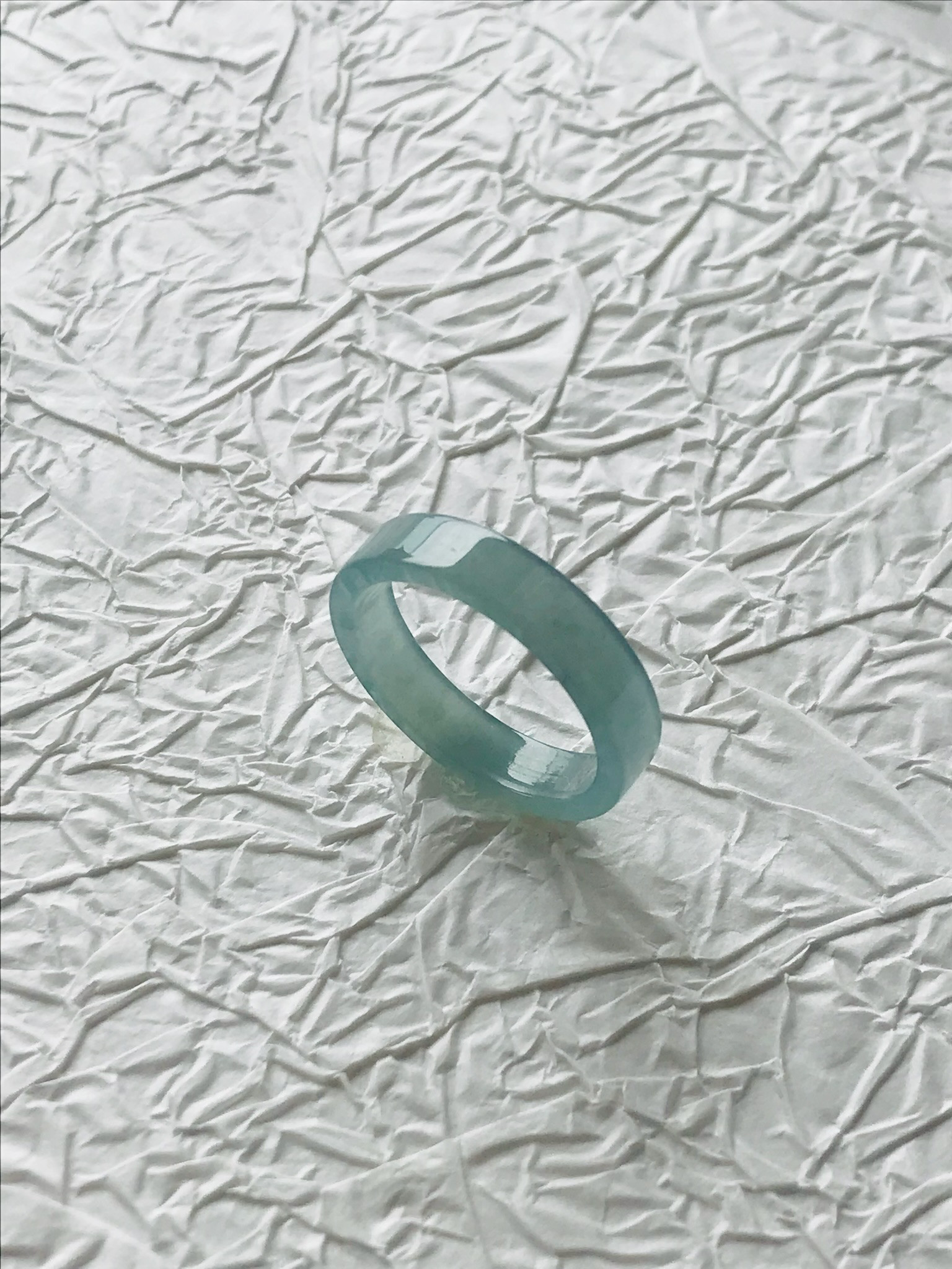 [R300-085］ ジェイド　JADE ヒスイ　本翡翠　くりぬき　リング　天然石　一点物　グアテマラ産　23号