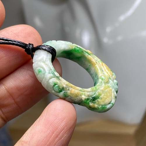 天然ミャンマー産本翡翠 シルバー925 ペンダントトップ 天然ミャンマー