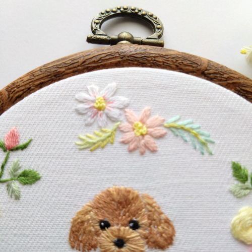 アンティークキルト＆アニマル刺繍フレーム♡ハンドメイド·͜· ♡ アンティークキルト＆アニマル刺繍フレーム·͜· ♡ アンティーク