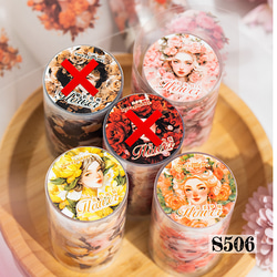 送料無料【S426コラージュ素材】海外PETステッカー 女子 人物 マステ