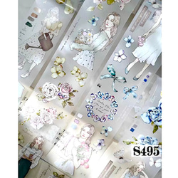 専用♡おすそ分けマステケース　ggaggong様　ステッカー　メモ　PET 韓国作家 Gguming again様 コラージュ素材 メモ 女の子