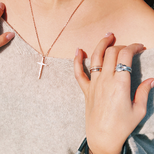 ハワイアンジュエリー リング 指輪 スクロール  プルメリア サージカル ステンレス