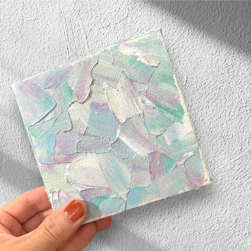 インテリアアート】テクスチャーアート、ミニキャンバス10cm その他