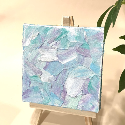 インテリアアート】テクスチャーアート、ミニキャンバス10cm その他