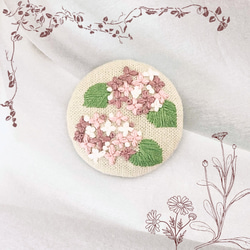 受注生産]ふっくらミモザのくるみボタン◇ミモザの日 ブローチ atelier