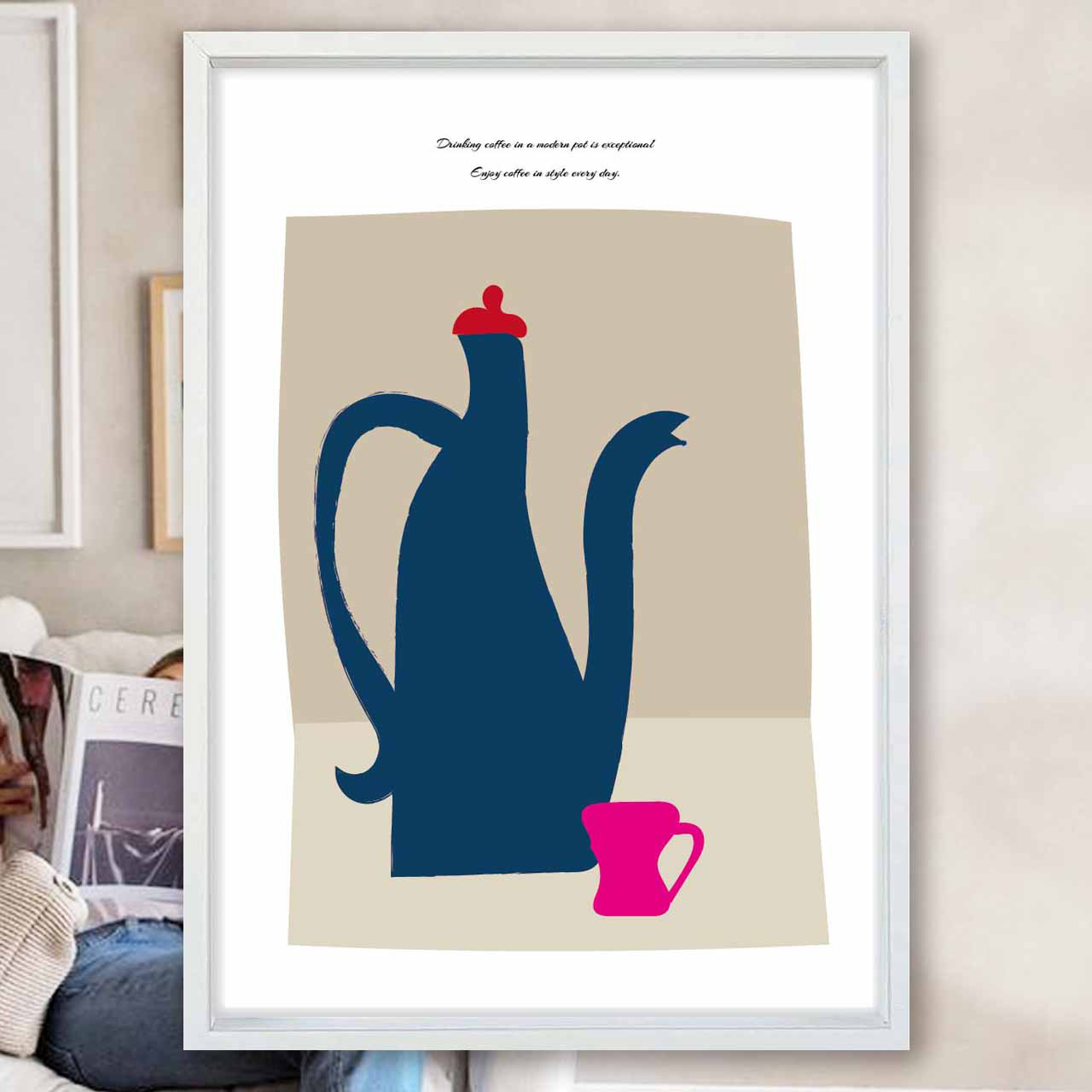 おいしいコーヒー　イラスト　ポスター　A4 A3 A2 A1　アート  　アートポスター　sei検索　1901