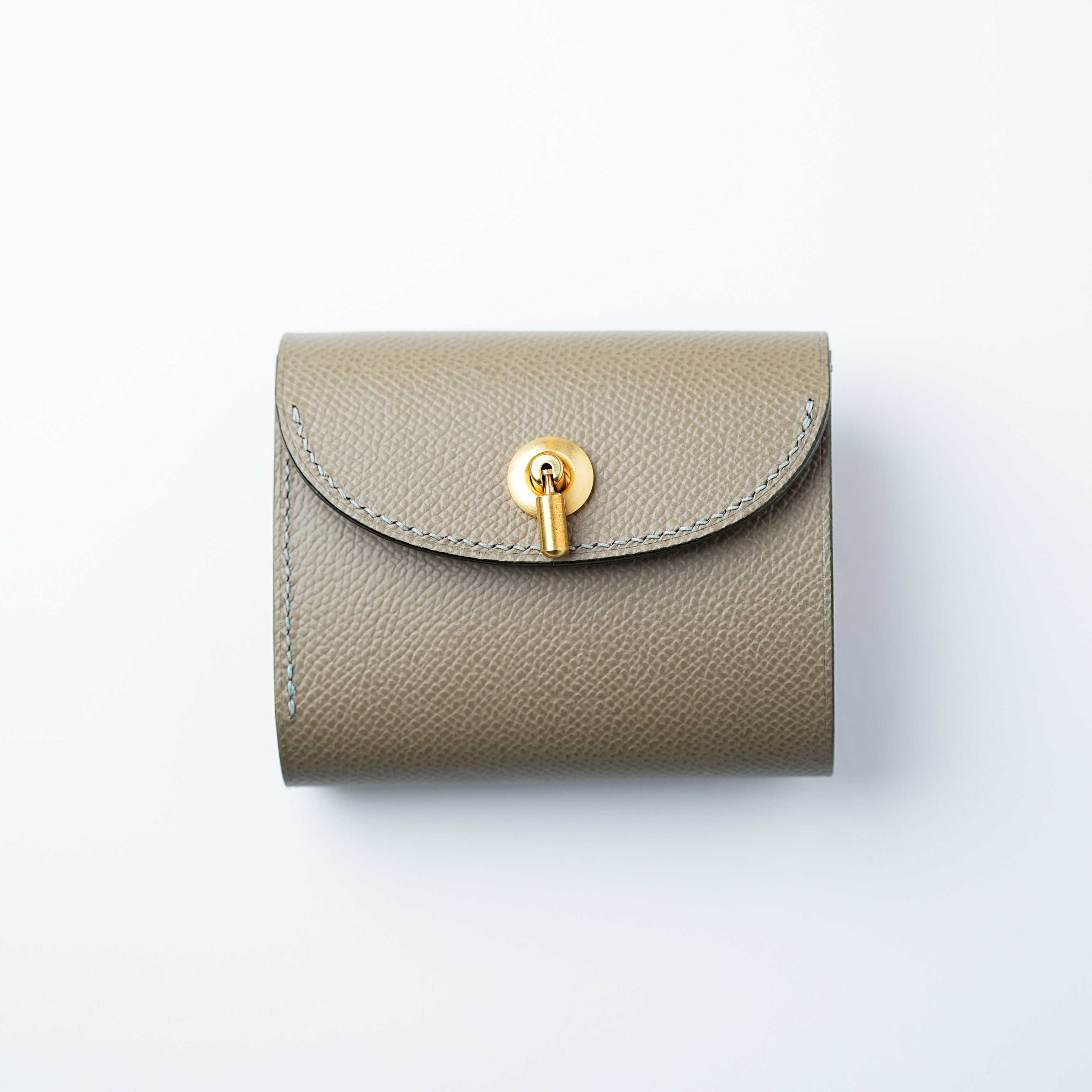 flap mini wallet [ グレージュ ] オコシ金具 ver. ミニ財布