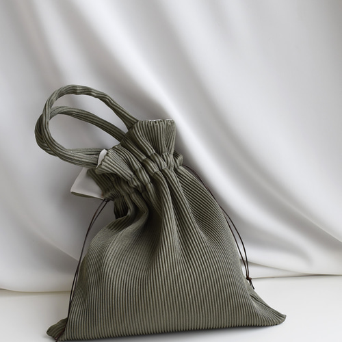 2404-29 ミニチュアトート・巾着トートサシェ 香り袋 ロアンヌ グリーン 2404-29 ミニチュアトート・巾着トートサシェ 香り袋 ロアンヌ