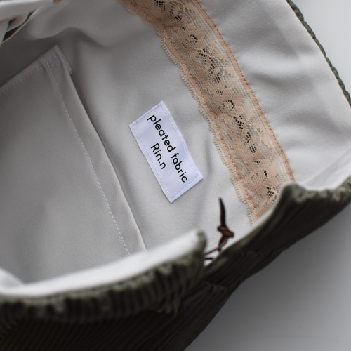 2404-29 ミニチュアトート・巾着トートサシェ 香り袋 ロアンヌ グリーン 2404-29 ミニチュアトート・巾着トートサシェ 香り袋 ロアンヌ