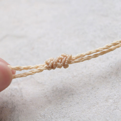 シーグラスとムーンストーンとペリドット天然石マクラメネックレスmac378エスニックアジアンエキゾチックアレルギーフリー 6枚目の画像