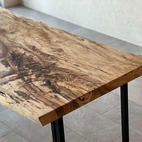 栃 1枚板 ダイニングテーブル 栃 ダイニングテーブル 最高級 杢 一枚板 - ONEDARI'S GALLERY | minne