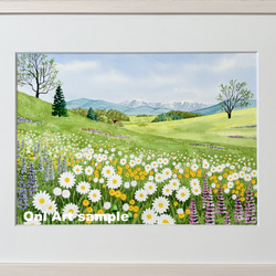 秋の湖畔」アクリル画 額縁付 原画 キャンバス F3サイズ 絵画 Oni 通販