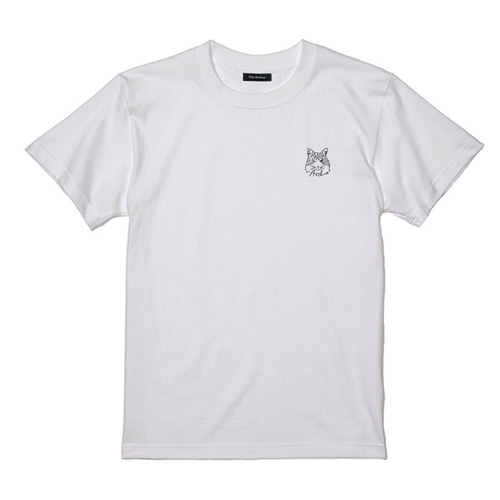 猫刺繍Tシャツ/3カラー/ねこ/綿 100%/ウインク Tシャツ The