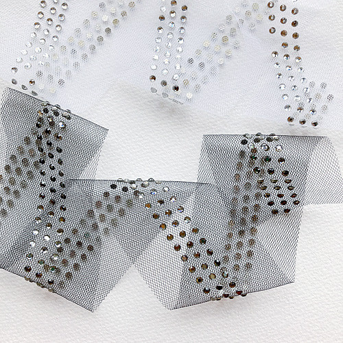 ラインストーンリボン bel-936：1m （ラインストーン：3mm）カラー