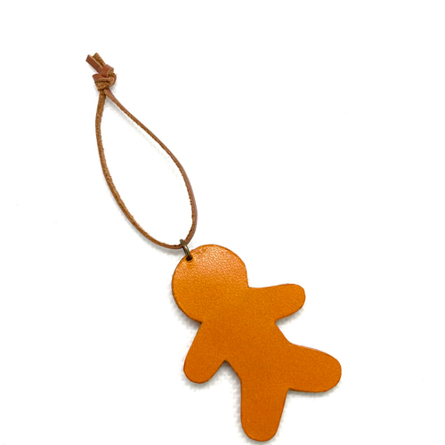 本革ジンジャーマンクッキーのチャーム 栃木レザー その他アクセサリー