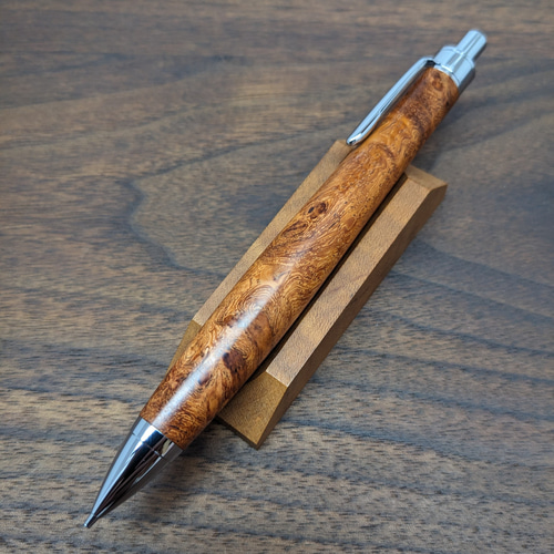 新作】花梨瘤杢 シャープペンシル No.547 ペン・筆記用具 工房 TAISHI