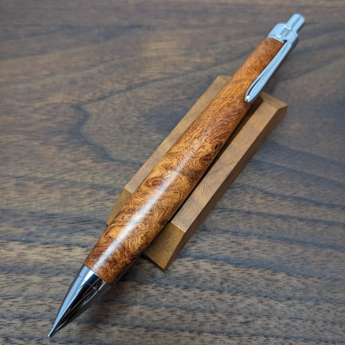 新作】花梨瘤杢 シャープペンシル No.547 ペン・筆記用具 工房 TAISHI