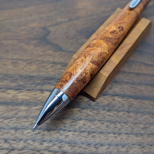 新作】花梨瘤杢 シャープペンシル No.547 ペン・筆記用具 工房 TAISHI