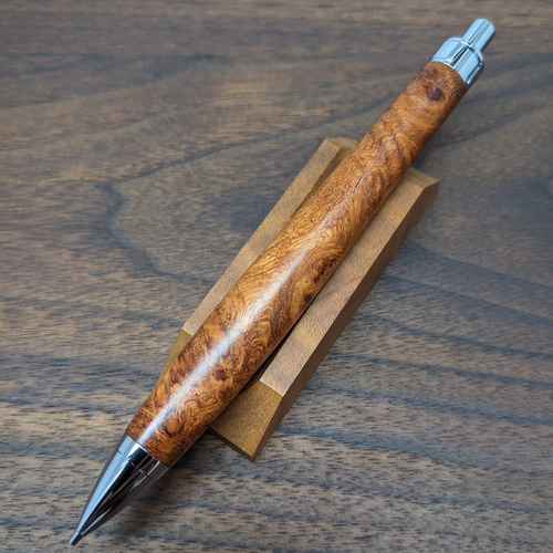 新作】花梨瘤杢 シャープペンシル No.547 ペン・筆記用具 工房 TAISHI