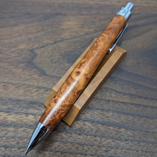新作】花梨瘤杢 シャープペンシル No.547 ペン・筆記用具 工房 TAISHI