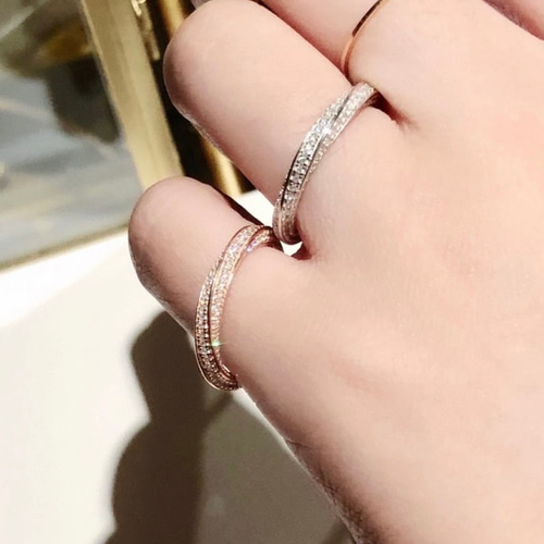 指輪・リング Coil Spiral Pave Ring #8407 日本未入荷☆Numbering Coil Spiral Pave Ring ☆8407☆早期完売