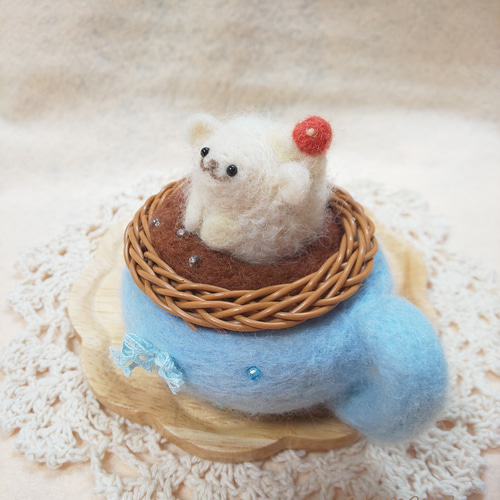 羊毛フェルト アートドール パポテ リッレさん 羊毛フェルト アートドール パポテ リッレさん