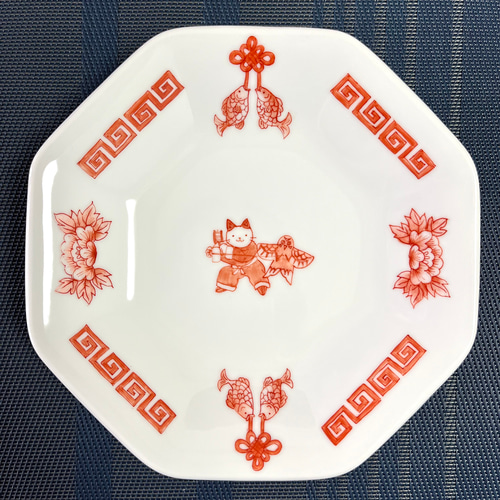 ドラゴン柄 八角形皿 5枚セット 八角皿[DRAGON] – BASIC AND ACCENT ONLINE STORE