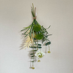 ····· himeです·····ガーベラスワッグ＆レタリング swag.L 季節のドライフラワーピンク（おまかせ） | kukka