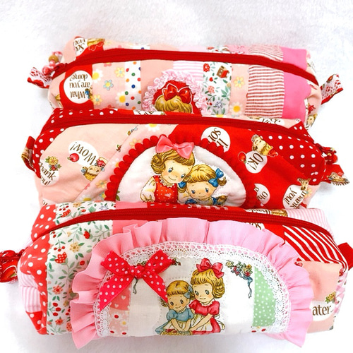 マーガレットアンドソフィーのかわいいパッチワークの少し大きめのペン  