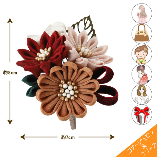 美品 SHARE SPIRIT アンティーク スカル コサージュ ブローチ a04705.jpg