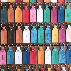 結婚式の準備お手伝い致します　エスコートキーホルダー　本革 2枚目の画像