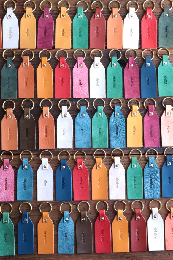 結婚式の準備お手伝い致します　エスコートキーホルダー　本革 2枚目の画像