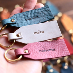 結婚式の準備お手伝い致します　エスコートキーホルダー　本革 4枚目の画像