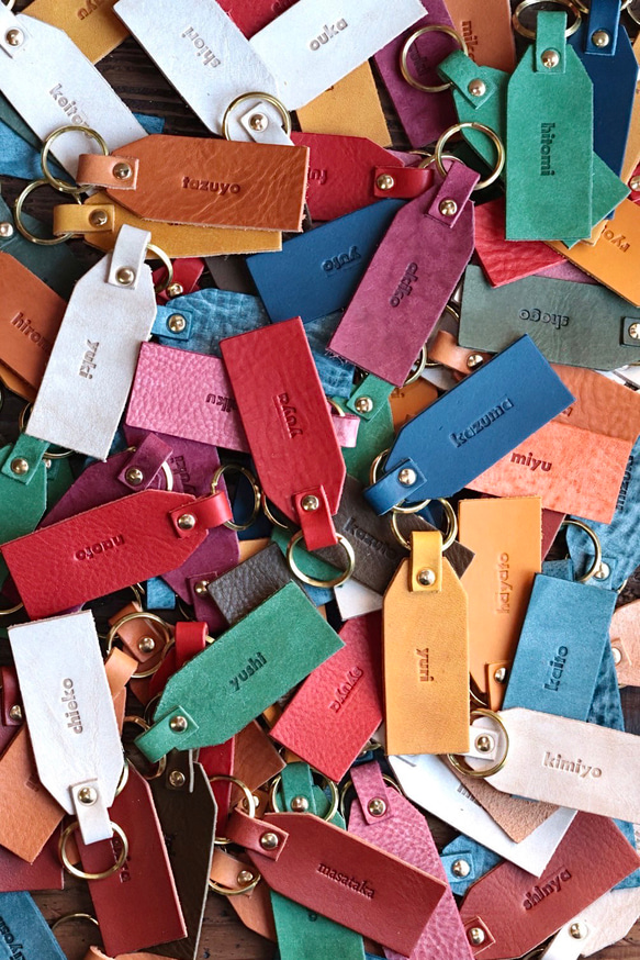 結婚式の準備お手伝い致します　エスコートキーホルダー　本革 1枚目の画像