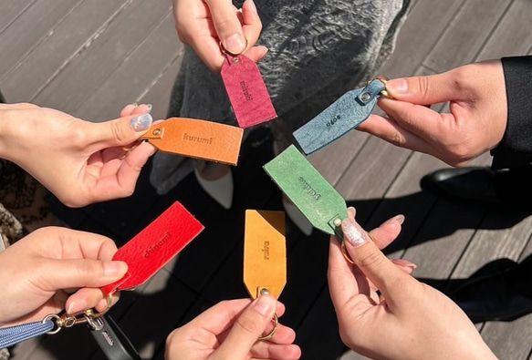 結婚式の準備お手伝い致します　エスコートキーホルダー　本革 5枚目の画像