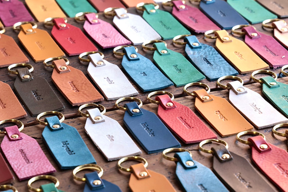 結婚式の準備お手伝い致します　エスコートキーホルダー　本革 3枚目の画像