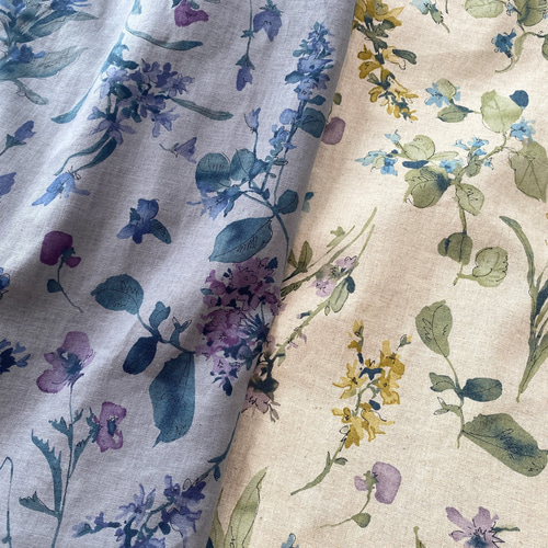 美品　パレアッツ　PAREÁTSU リネン　丸首　花柄　ワンピース　半袖　五分袖 SALE 40%OFF】【tukuroi ツクロイ】 (サンバレー sun valley) 綿